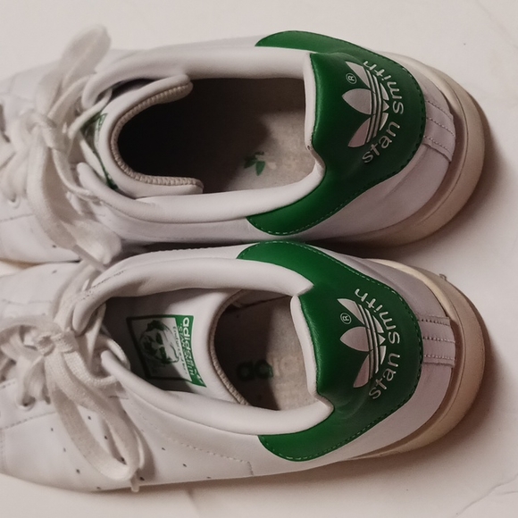Adidas Originals Stan Smith Shoes Sneakers White Green M20324 Men's Size 10,2015 - Picture 5 of 8